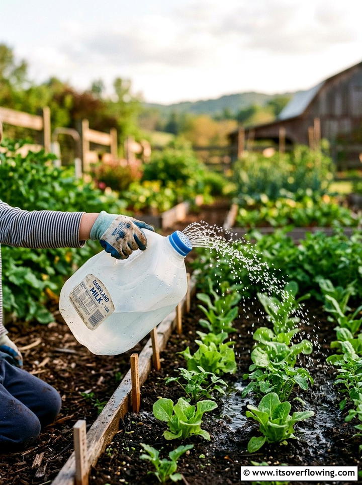 Milk jug watering can - 25 recycled garden ideas for teachers