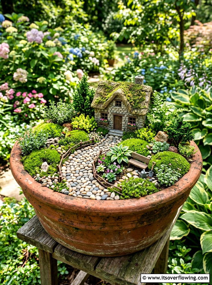 Mini Fairy Garden - 25 creative garden ideas diy