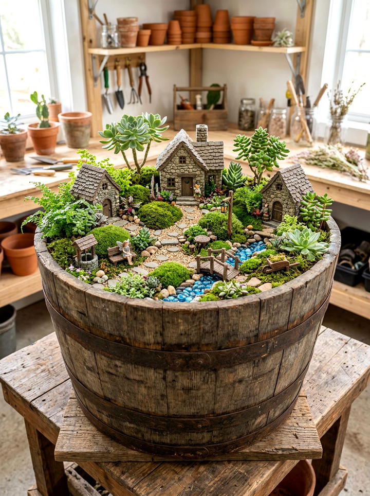 Miniature Fairy Garden - 25 backyard decorating ideas diy