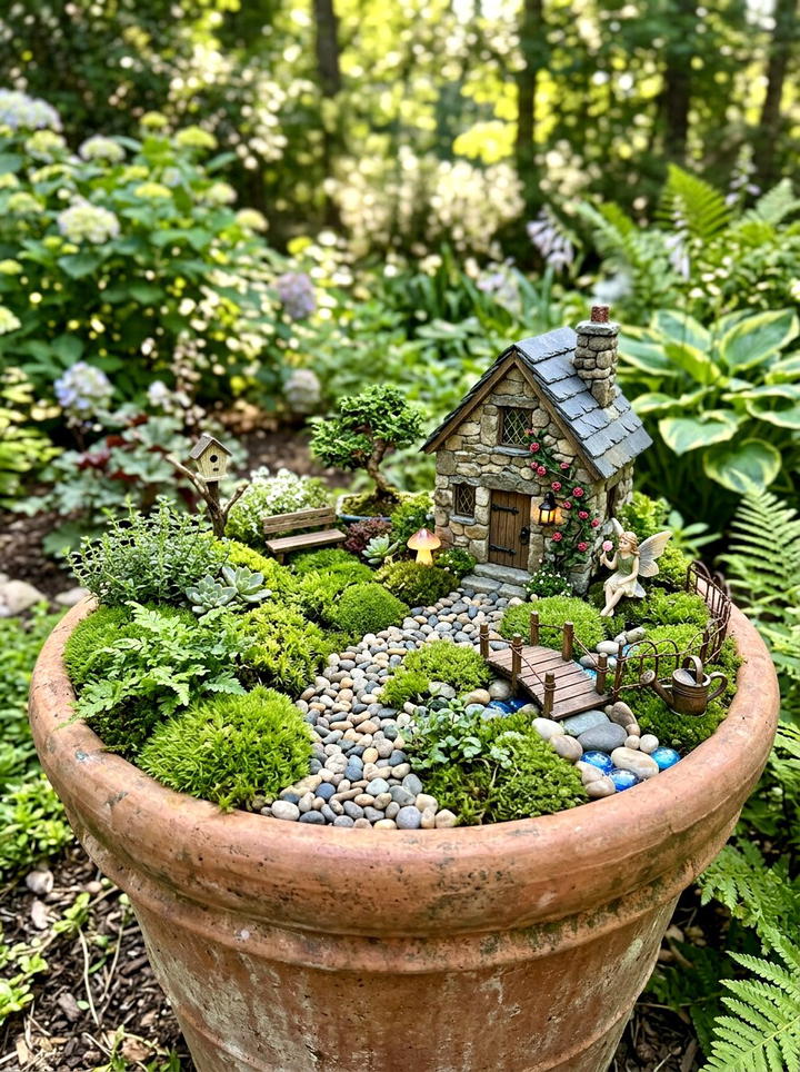 Miniature Fairy Garden - 25 backyard decorating ideas on a budget