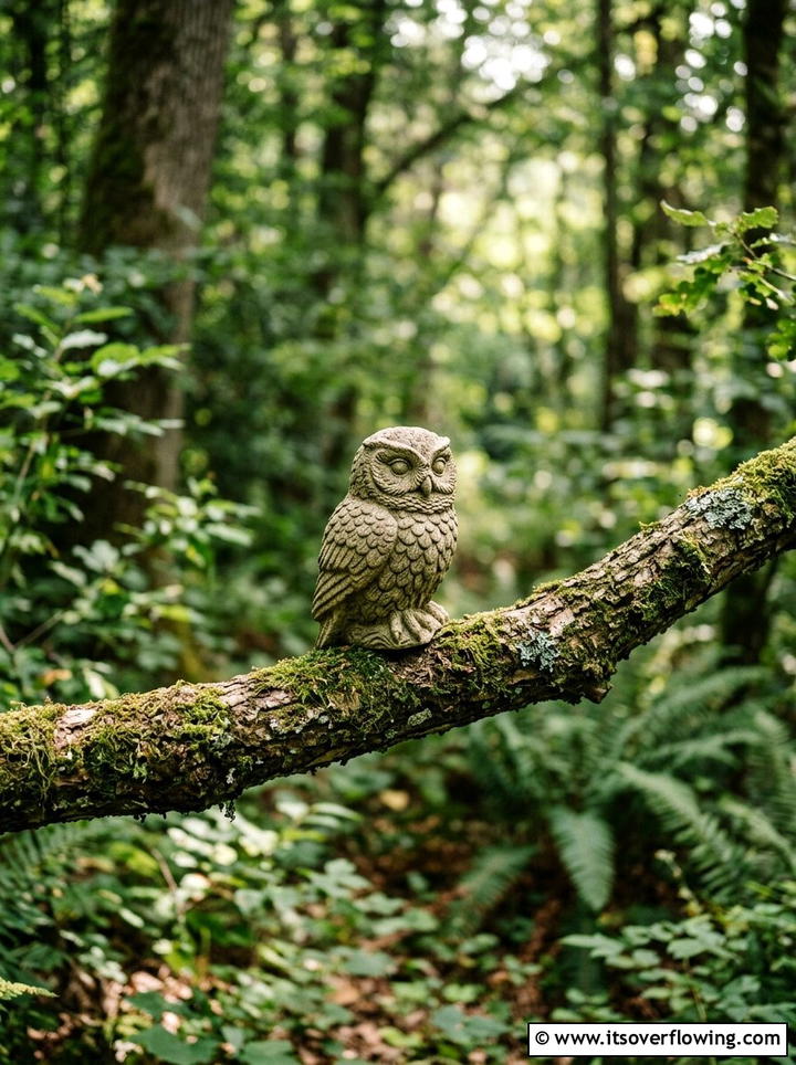 Miniature Forest Creature Statue - 25 backyard decorating ideas with statues