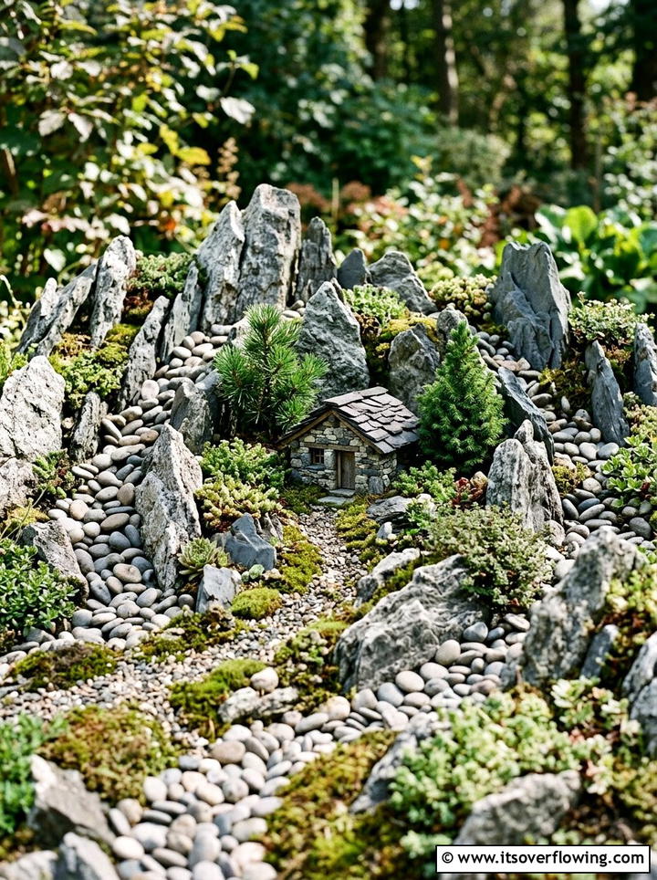 Miniature Stone Garden - 25 garden ideas with fairy gardens