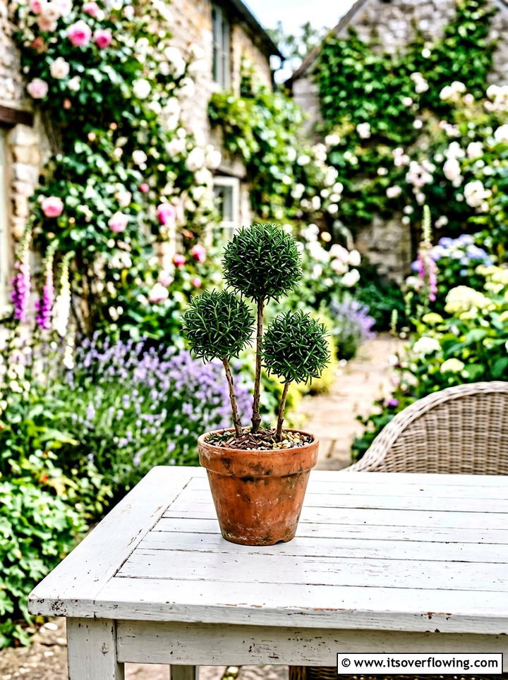 Miniature Topiary Pot - 25 creative garden ideas with topiary shapes