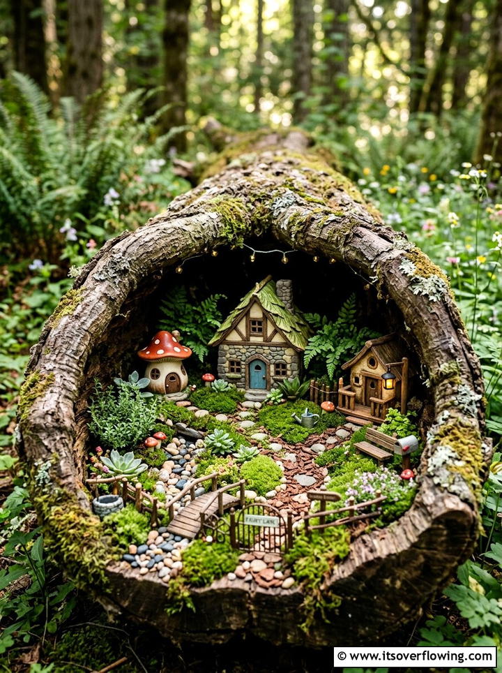 Miniature fairy garden - 25 backyard decorating ideas with garden art