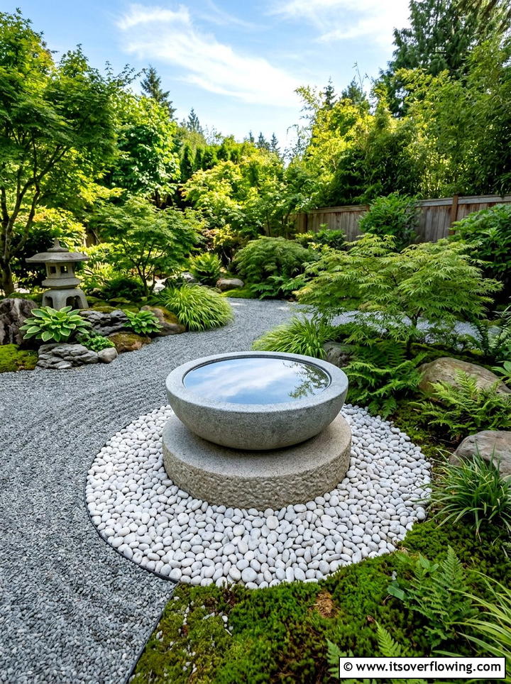 Minimalist Bird Bath - 25 garden decor ideas with minimalist accents
