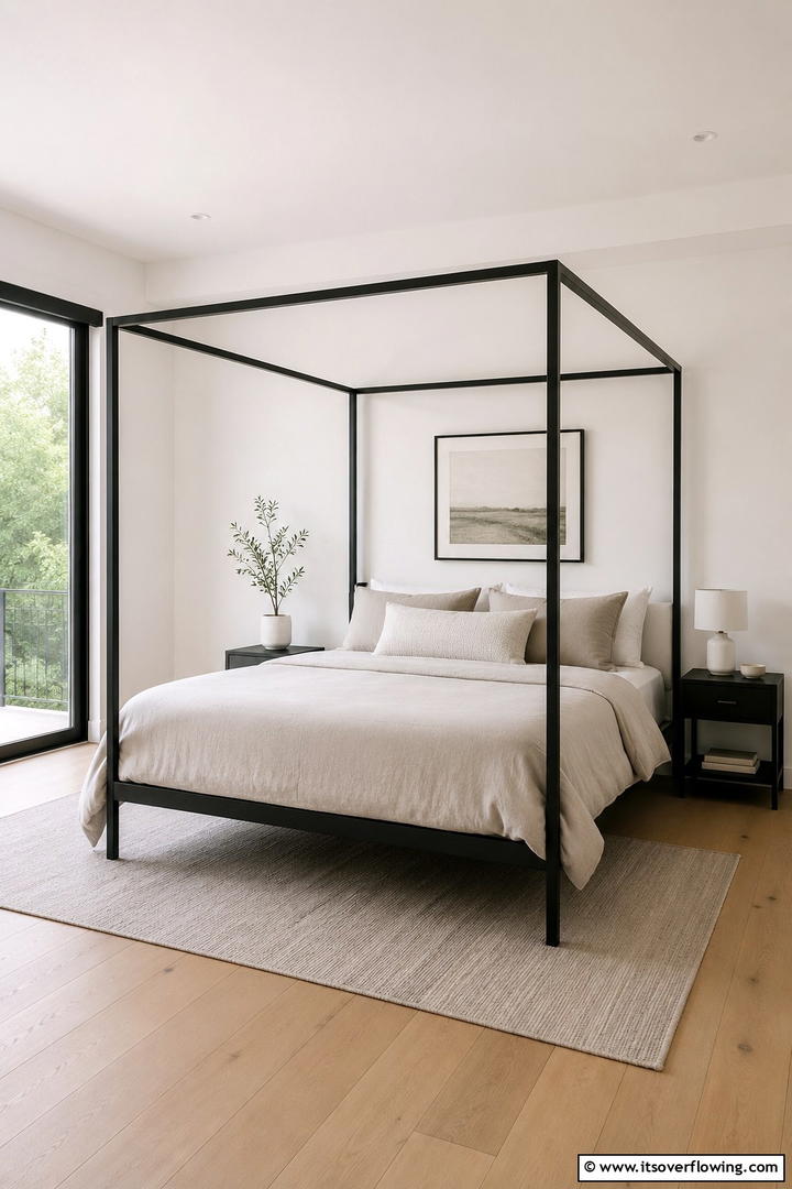 Minimalist Canopy Bed Design - 25 Stunning Canopy Bed Ideas for a Dreamy Bedroom