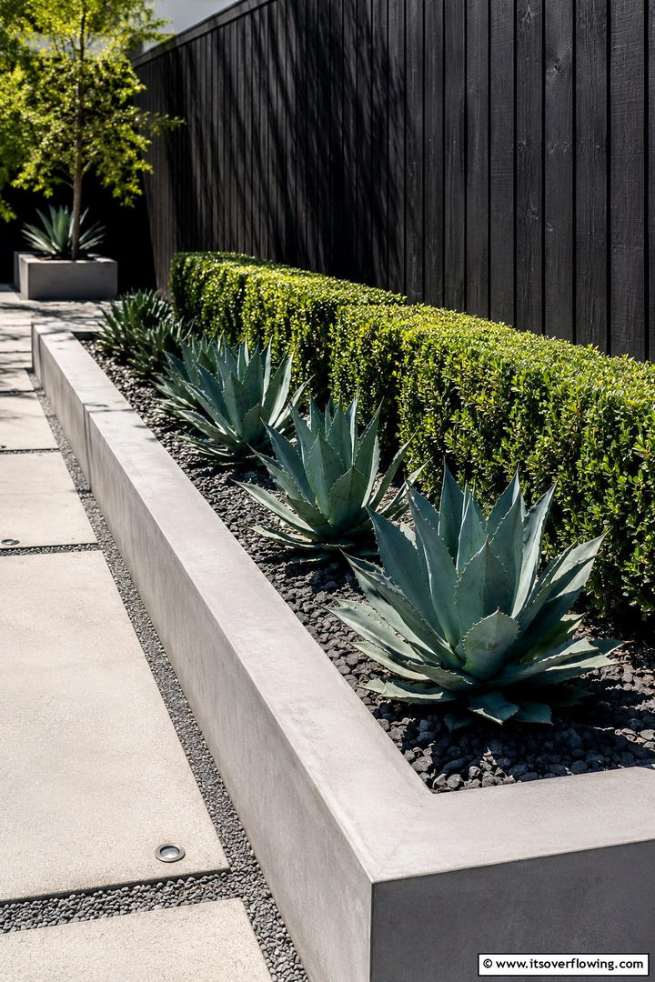 Minimalist Concrete Borders - 30 Modern Garden Edging Ideas to Define Your Outdoor Space