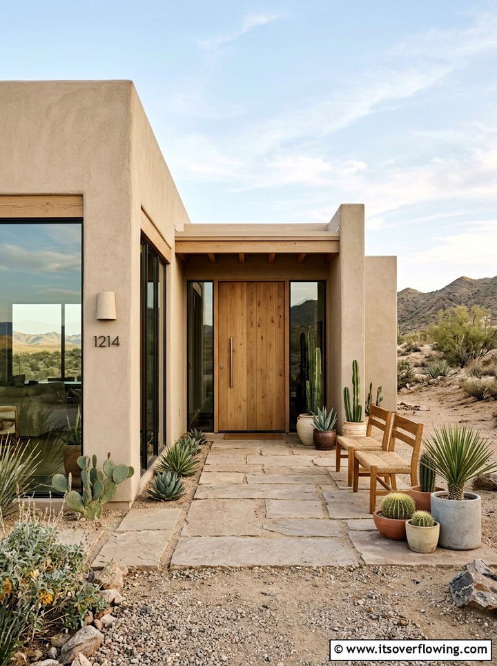 Minimalist Desert Style - 25 front porch ideas for hot climates