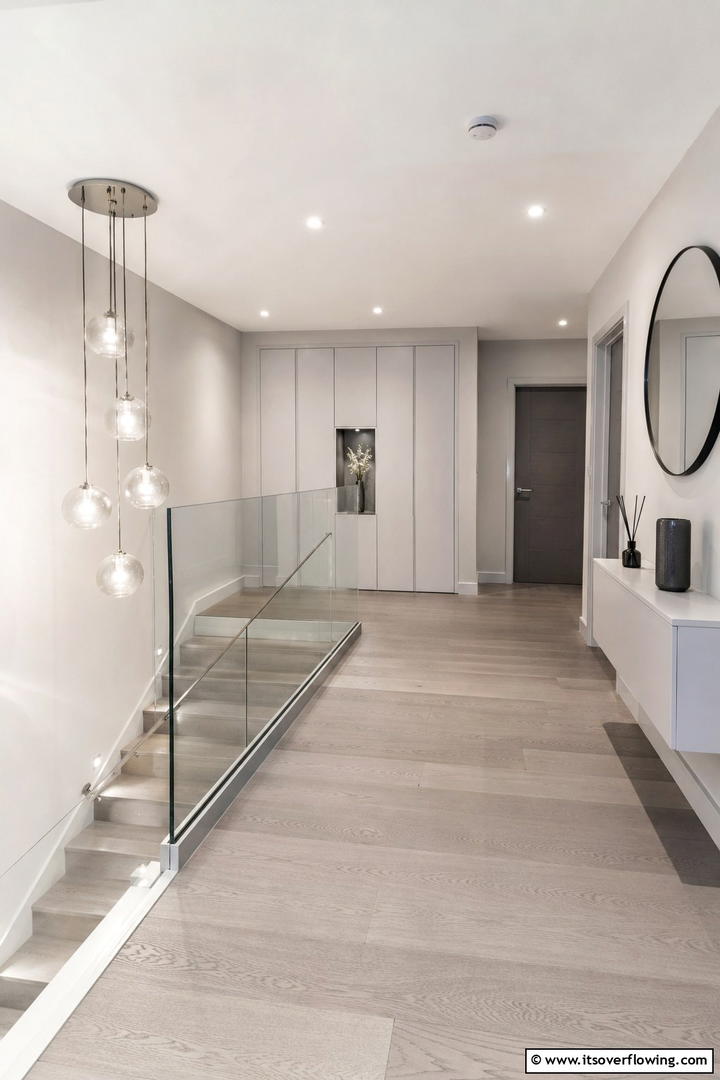 Minimalist Elegance Landing - 30 Stair Landing Ideas to Maximize Functional Spaces
