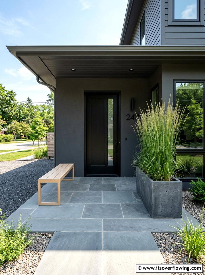 Minimalist Entryway Decor - 25 front porch ideas with neutral decor