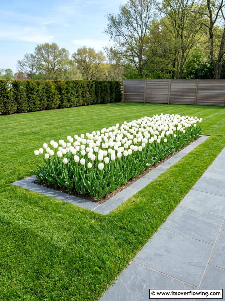Minimalist Flower Garden - 25 backyard ideas with flower garden