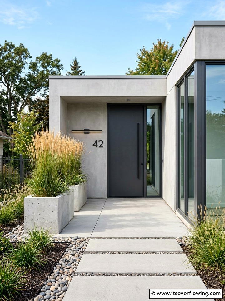 Minimalist Front Entrance - 25 front porch ideas for year round style