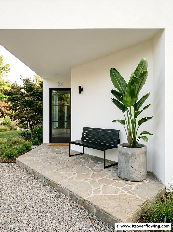 Minimalist Front Porch - 25 front porch ideas for rainy climates