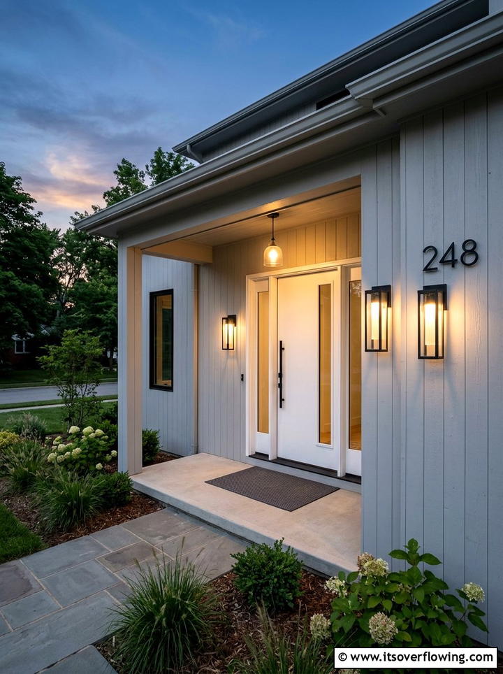 Minimalist Front Porch Lighting - 25 front porch decor ideas with neutral tones