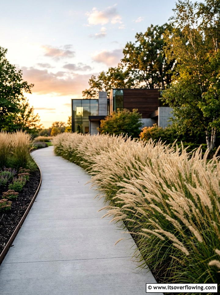 Minimalist Grass Border - 25 garden decor ideas with neutral tones