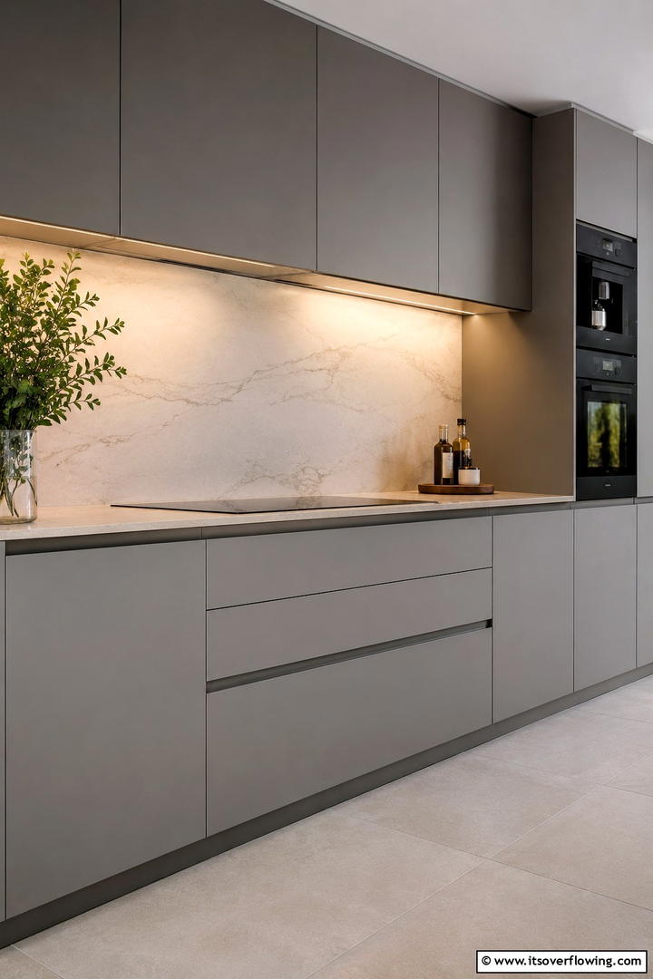 Minimalist Hardware - 30 Scandinavian Kitchen Ideas- Minimalist & Cozy Designs