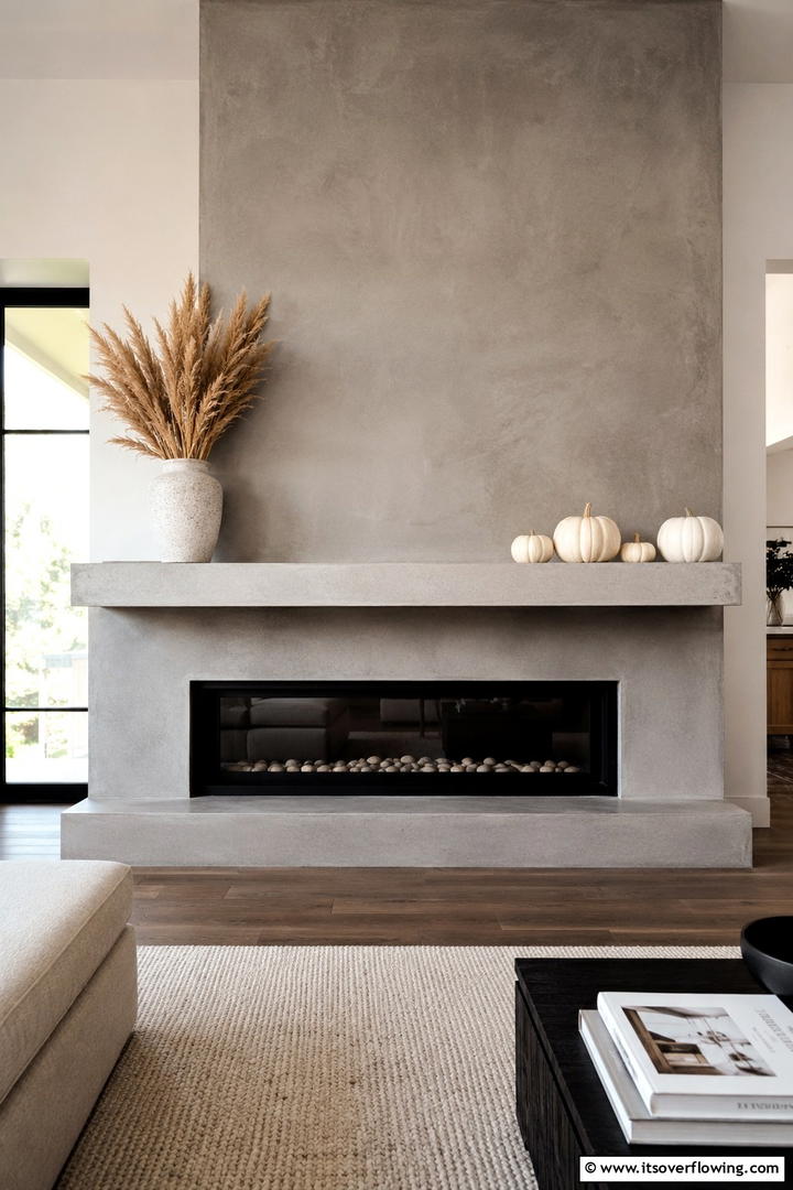 Minimalist Mantel with Natural Elements - 50 Fall Decor Ideas for A Cozy Seasonal Refresh at Home