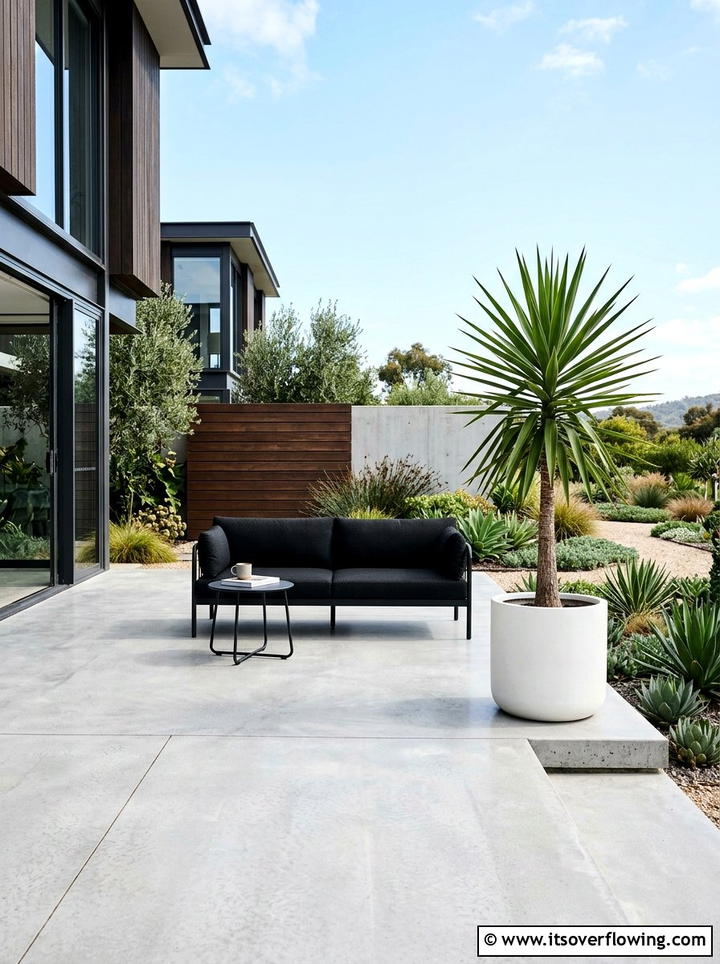Minimalist Outdoor Living Space - 25 garden ideas for townhouses
