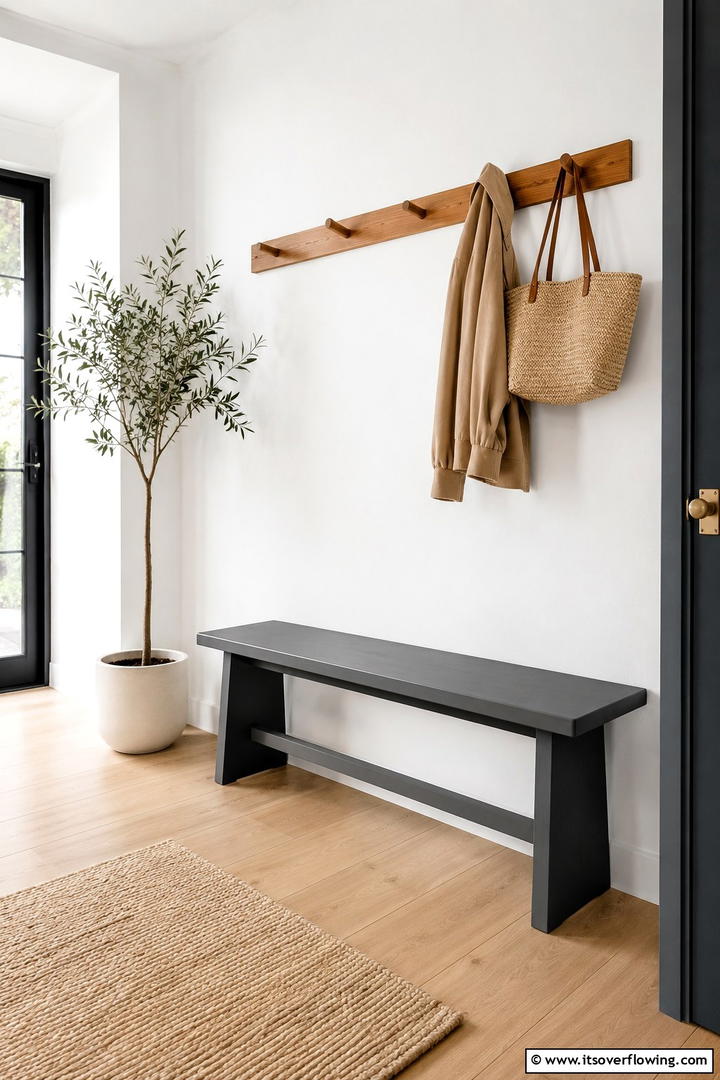 Minimalist Painted Bench Simplicity - 30 Painted Furniture Ideas to Revamp Your Home Décor