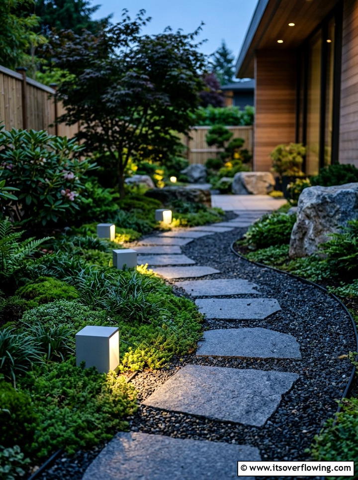 Minimalist Path Lighting - 25 backyard decorating ideas with pathway lights
