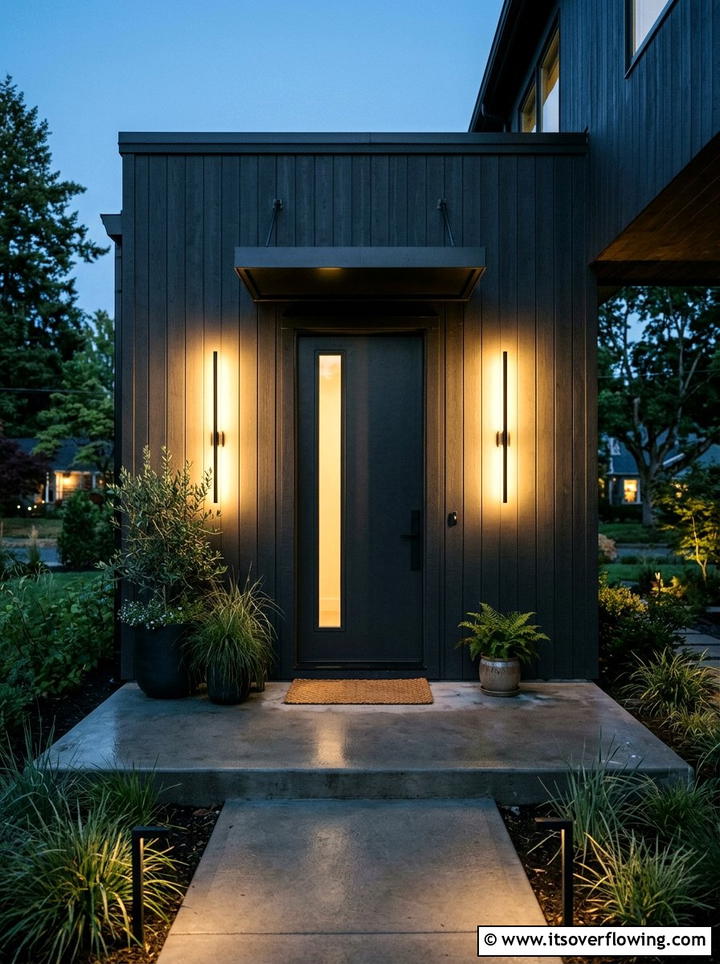 Minimalist Porch Lighting - 25 front porch decor ideas with modern minimal look