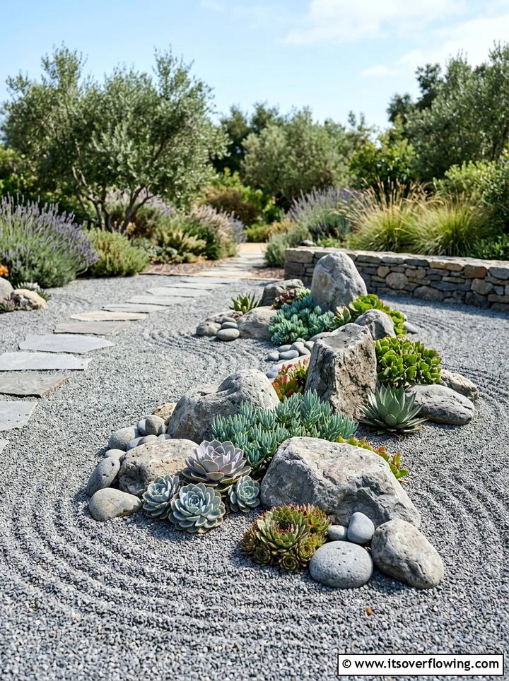 Minimalist Rock Garden - 25 creative garden ideas for narrow spaces