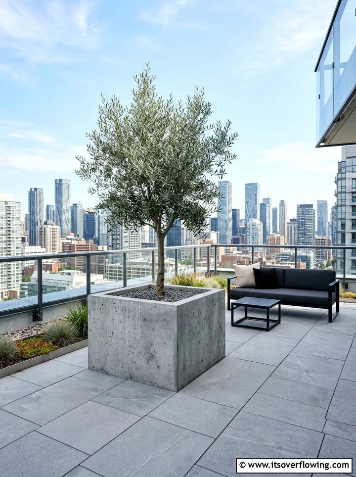 Minimalist Rooftop Garden - 25 creative garden ideas for rooftops