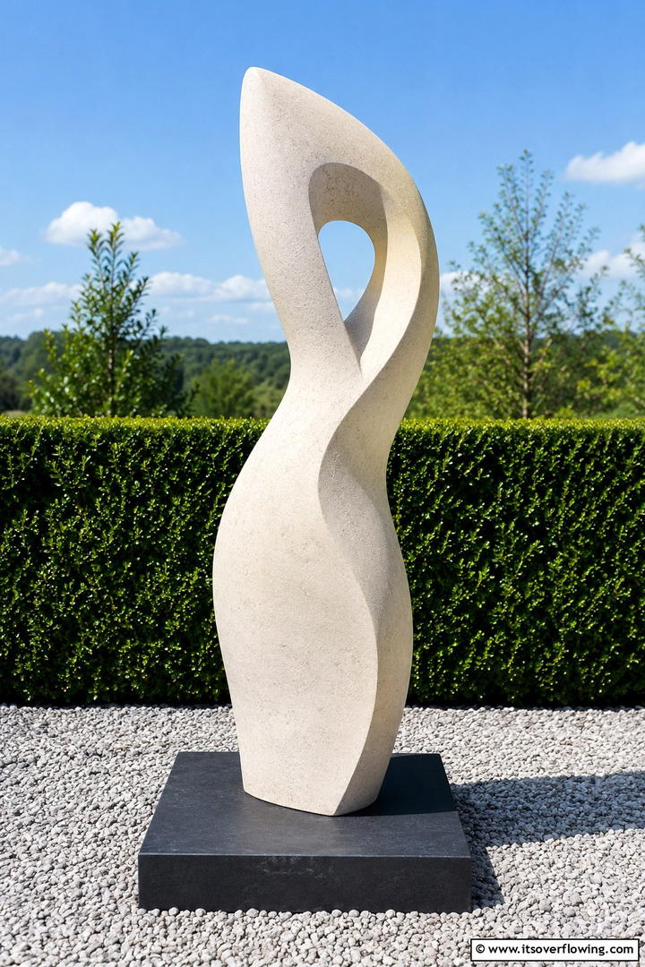 Minimalist Stone Sculpture - 30 Stone Garden Ideas for Natural Outdoor Landscaping Designs