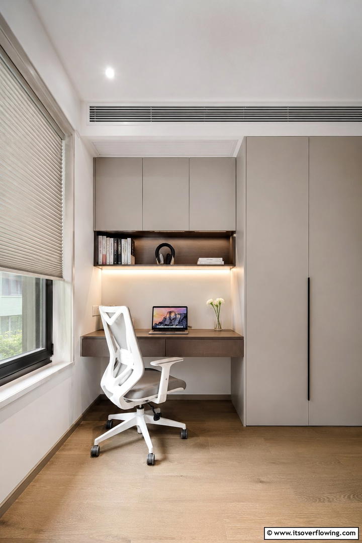 Minimalist Study Nook - 30 Study Room Ideas to Boost Focus and Productivity at Home