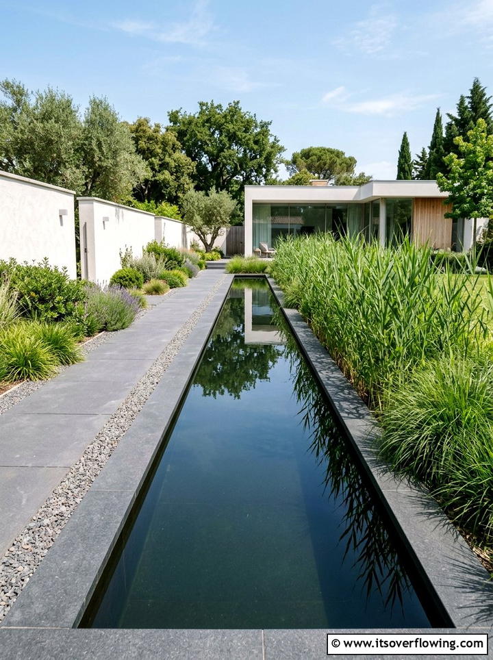 Minimalist Water Features - 25 creative garden ideas with modern landscape lines