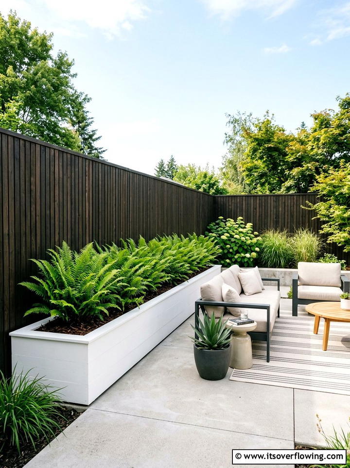 Minimalist White Planter Box - 25 garden ideas with planter boxes