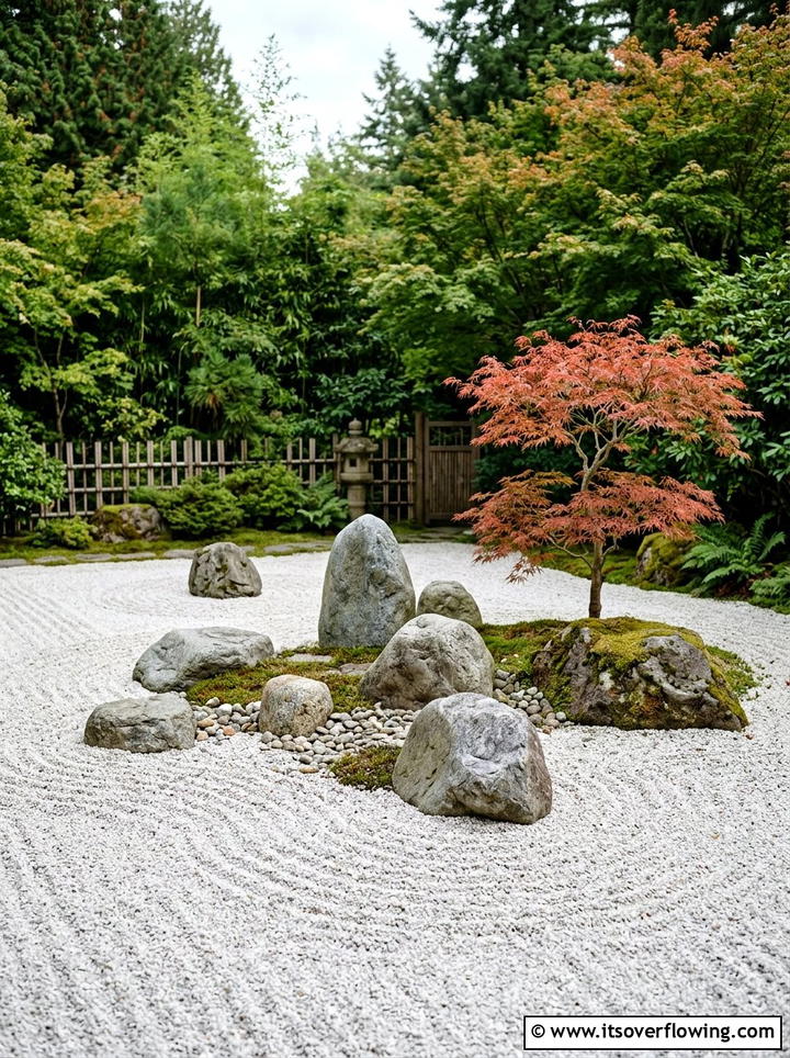 Minimalist Zen Rock Garden - 25 garden design ideas for entryways