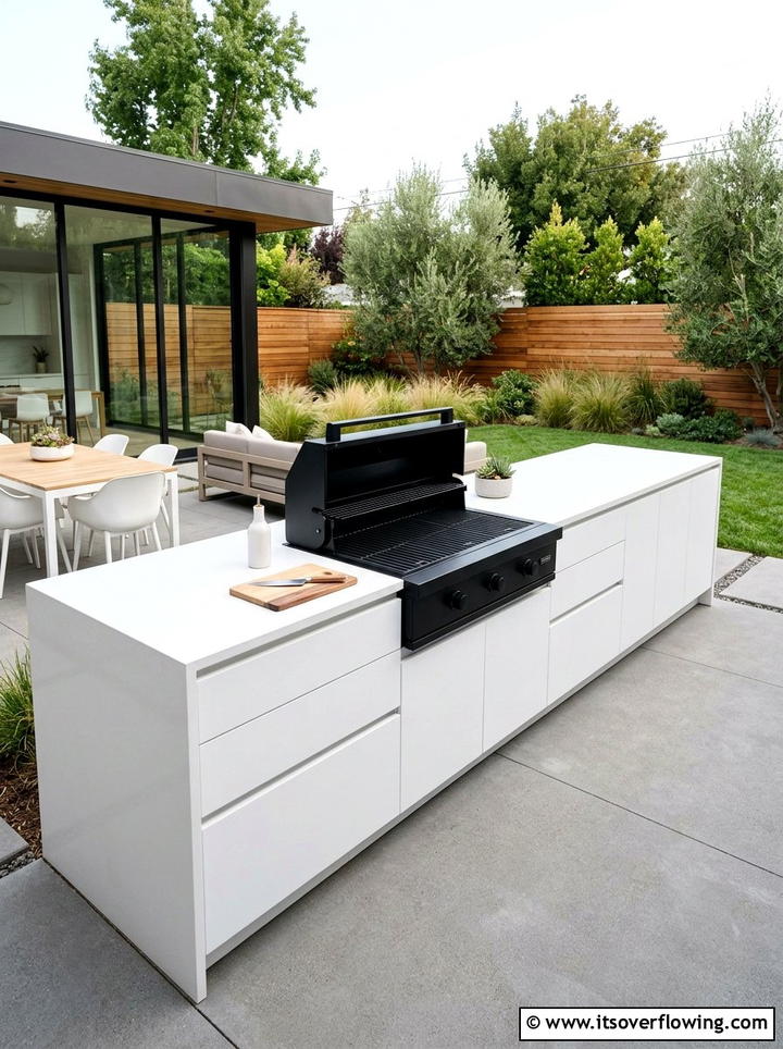 Minimalist backyard kitchen - 25 backyard ideas with outdoor kitchen