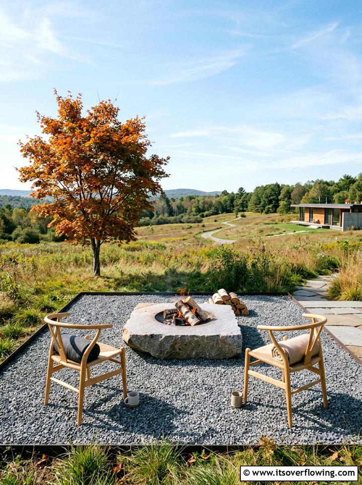 Minimalist fire pit area - 25 garden design ideas for fire pit corners