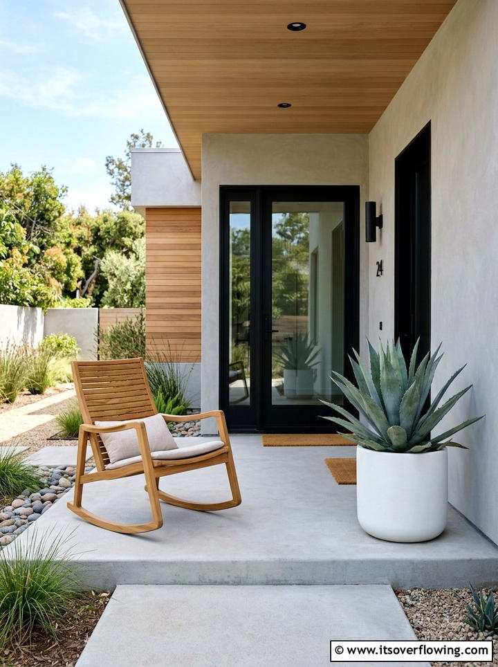 Minimalist front porch - 25 front porch ideas with rocking chairs