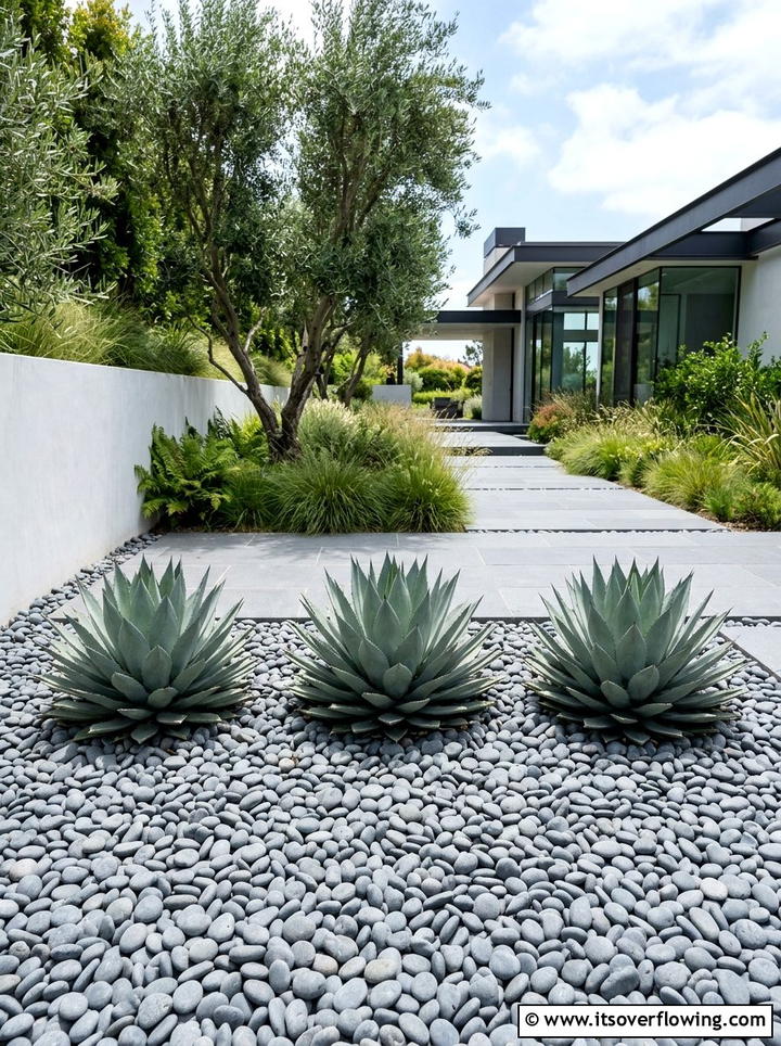 Minimalist garden - 25 creative garden ideas with drought proof landscaping
