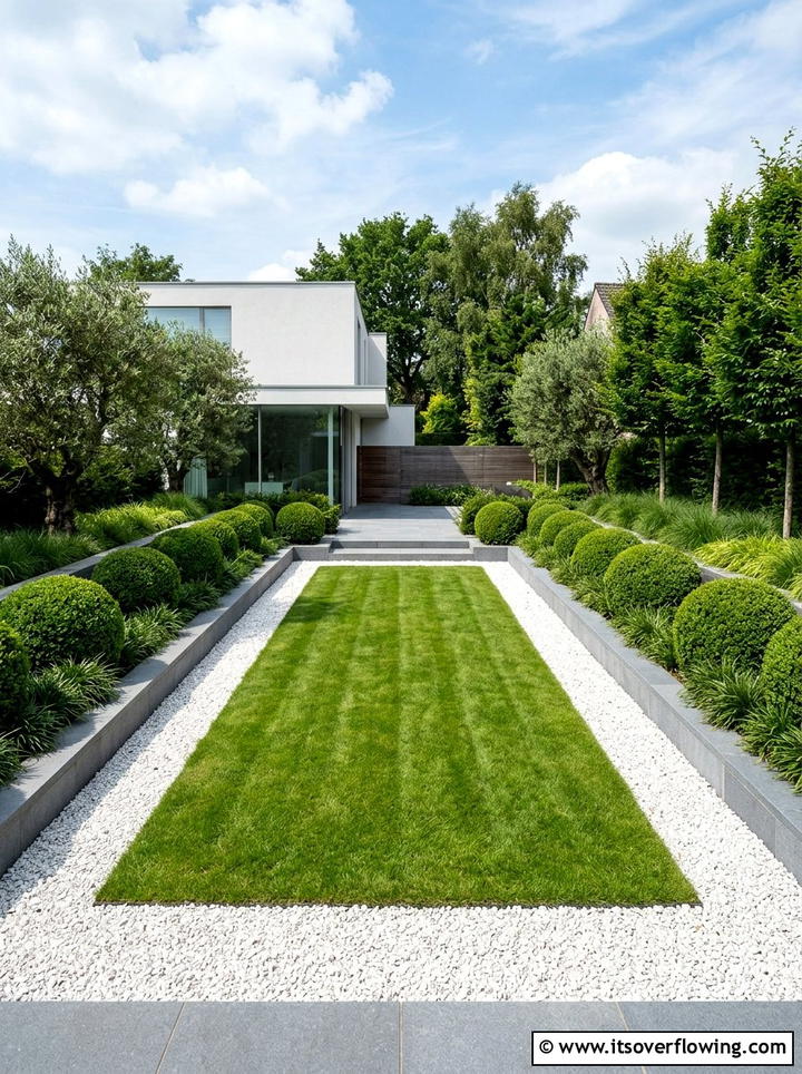 Minimalist garden layout - 25 creative garden ideas with low maintenance design