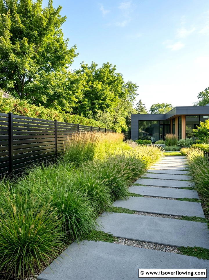 Minimalist landscape - 25 garden design ideas for projects