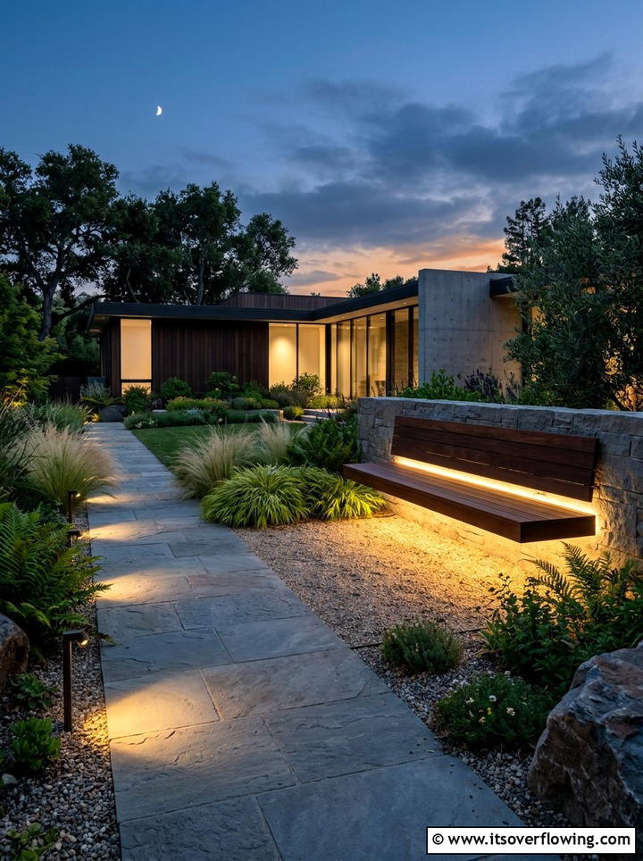 Minimalist outdoor lighting - 25 backyard ideas with minimalist style