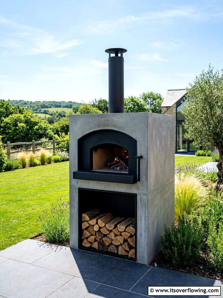 Minimalist pizza oven - 25 backyard ideas with pizza oven