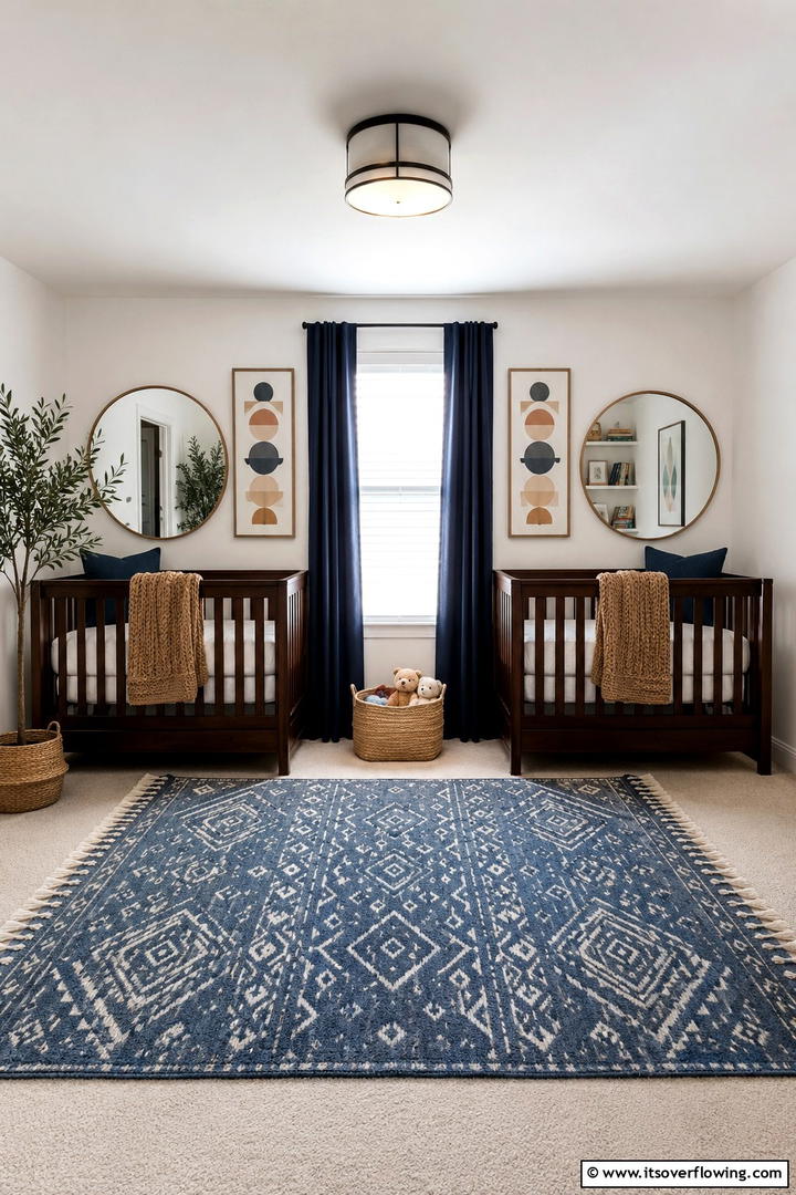 Mirror Image Decor - 30 Twin Nursery Ideas for Stylish & Functional Baby Spaces