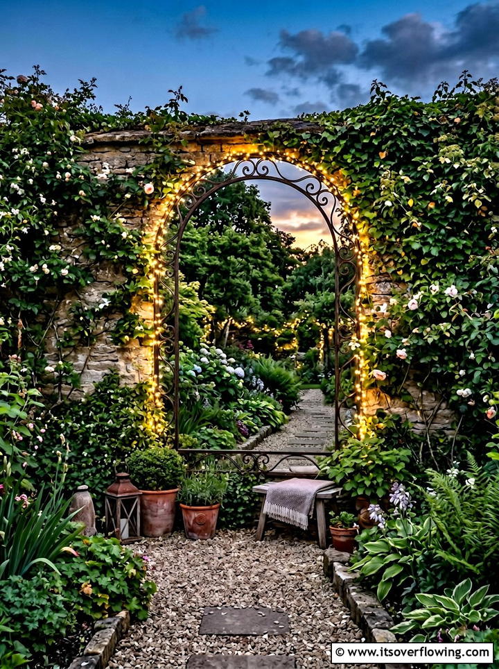 Mirror garden decor lights - 25 garden decor ideas with fairy lights