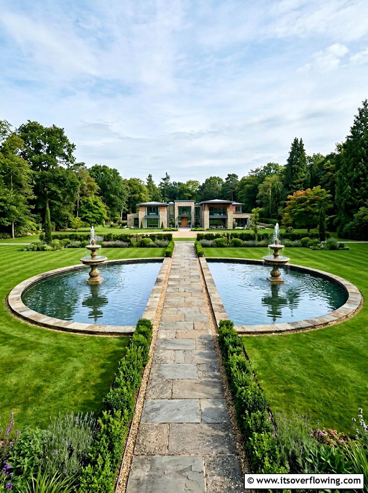 Mirror pond layout - 25 garden design ideas with symmetry