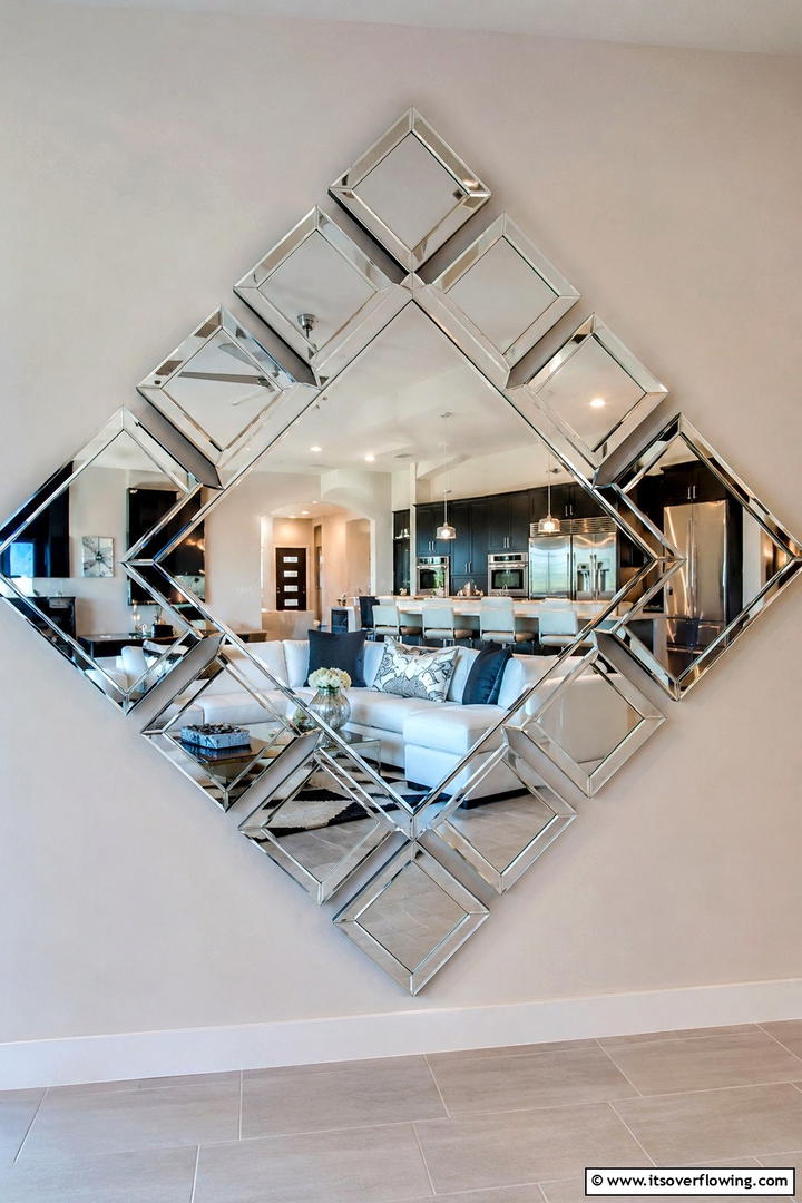 Mirrored Photo Arrangement - 30 Photo Display Ideas to Showcase Your Favorite Memories