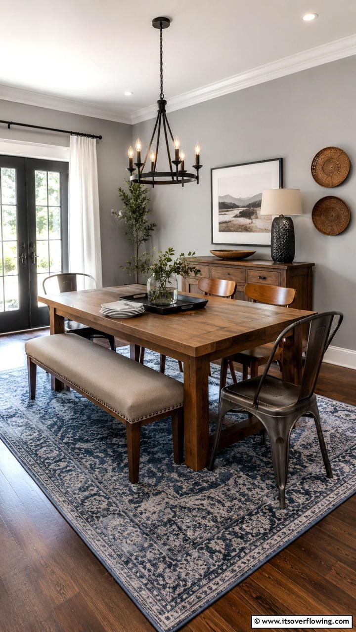 Mix and Match Seating for a Relaxed Look - 20 Casual Dining Room Ideas for Everyday Comfort