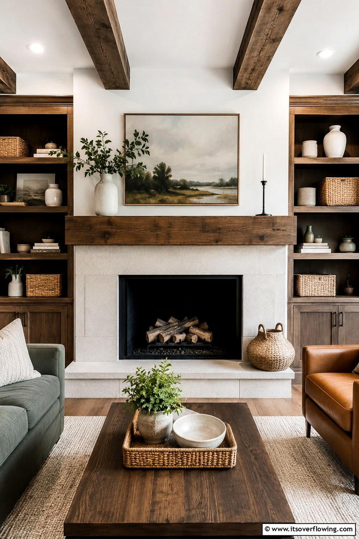 Mix of Textures - 30 Spring Mantel Decor Ideas for Fresh Seasonal Style