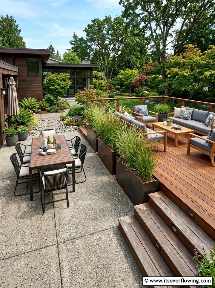 Mixed Material - 25 garden design ideas for patios