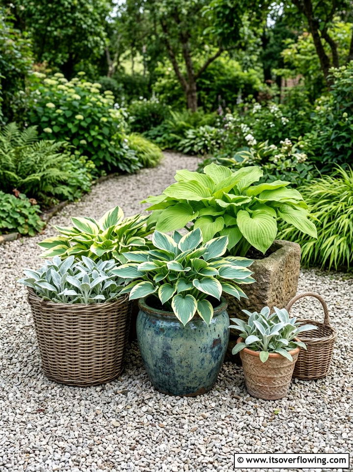 Mixed Texture Plant Container - 25 backyard ideas with pot clusters