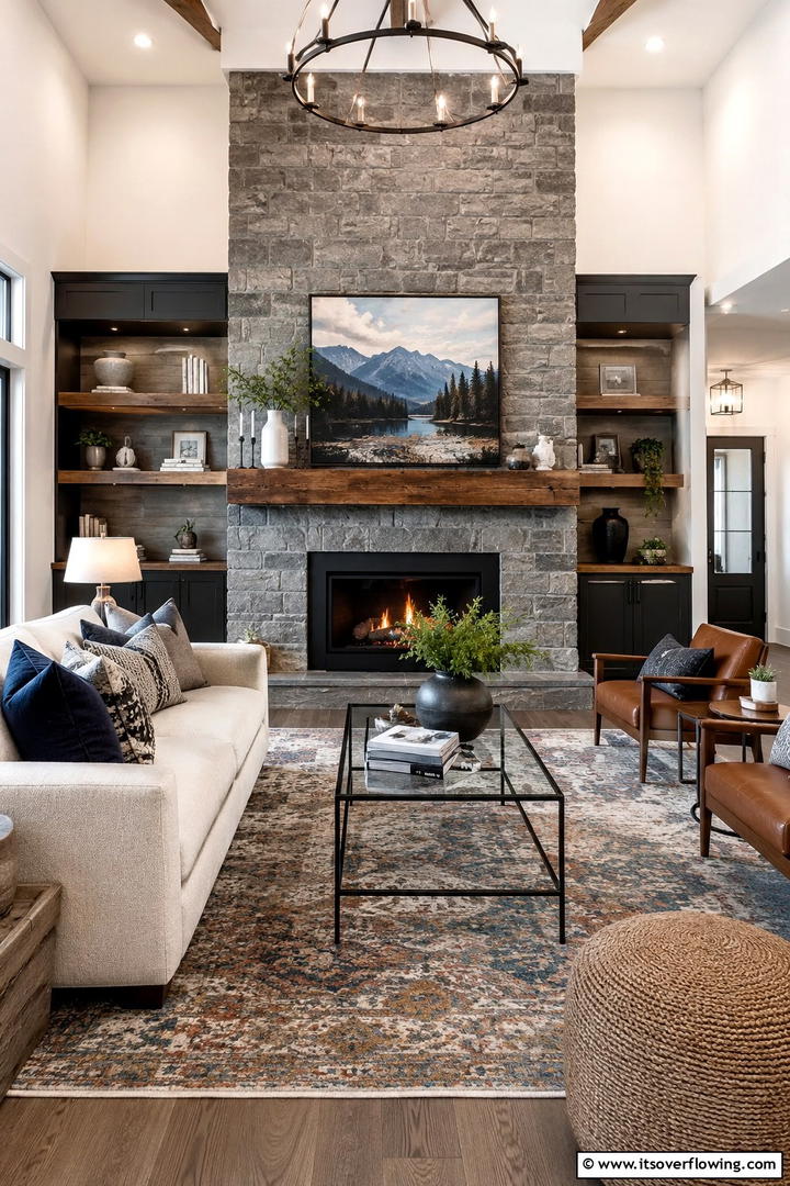Mixed Textures Visual Interest - 30 Rustic Interior Design Ideas for Cozy Living Spaces