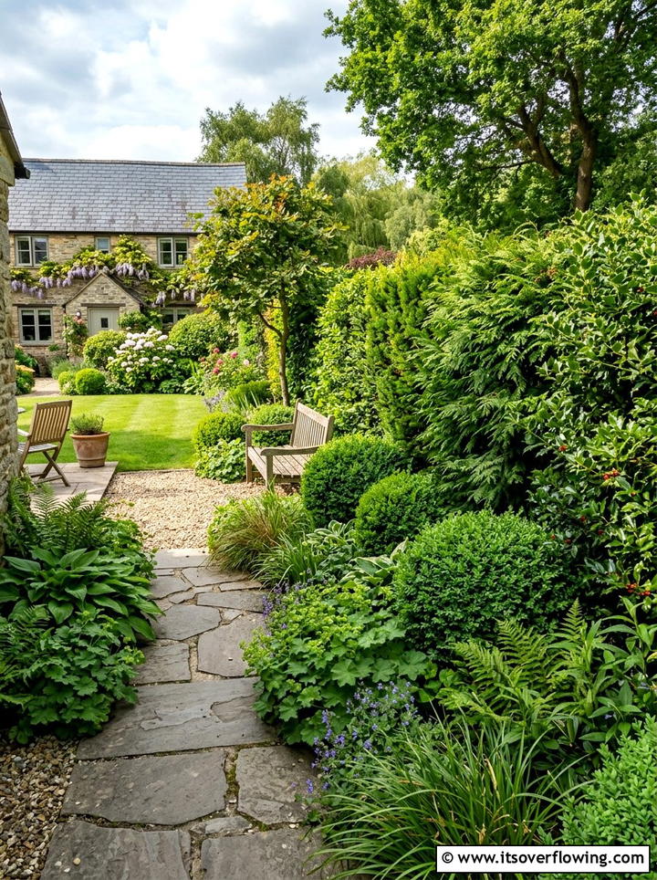 Mixed evergreen hedge - 25 garden ideas for windy areas